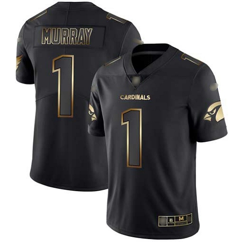 Arizona Cardinals Limited Black Gold Men Kyler Murray Jersey NFL Football #1 Vapor Untouchable